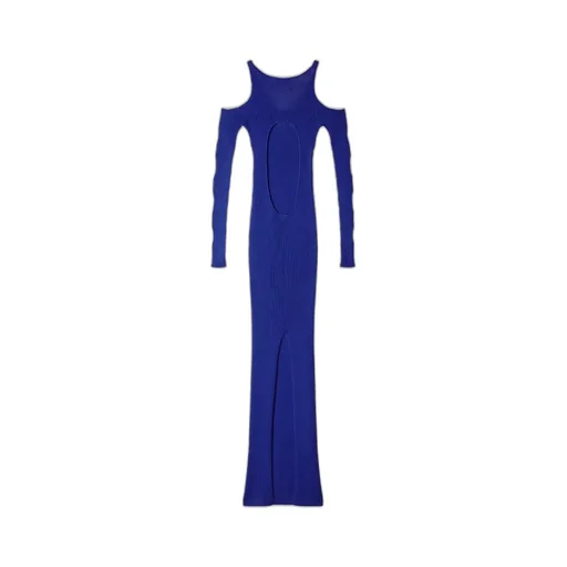 Cut-Out Long-Sleeved Dress