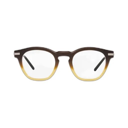 Gradient-Effect Round-Frame Glasses