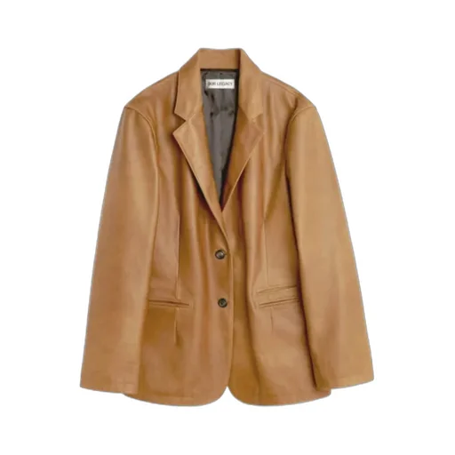 Leather Opening Blazer