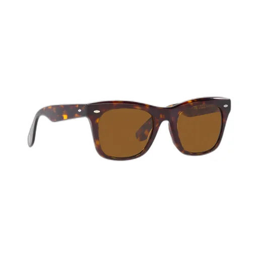 Tortoiseshell-Effect Square-Frame Sunglasses
