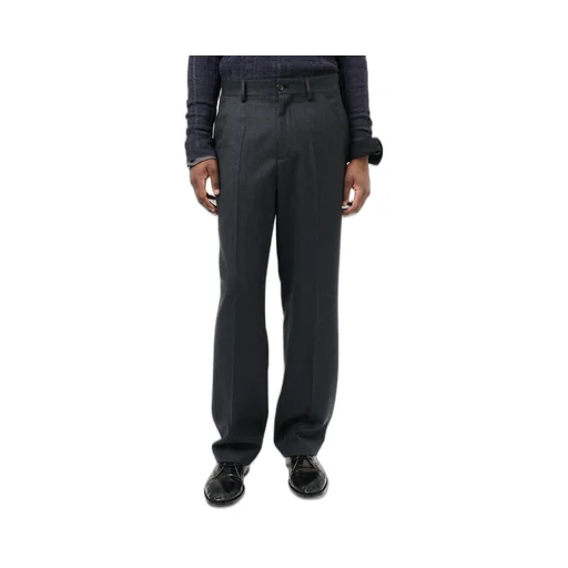 Belt Loop Wool Casual Pants
