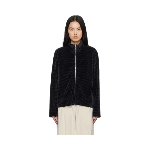 Shrunken Full Zip Polo Jacket