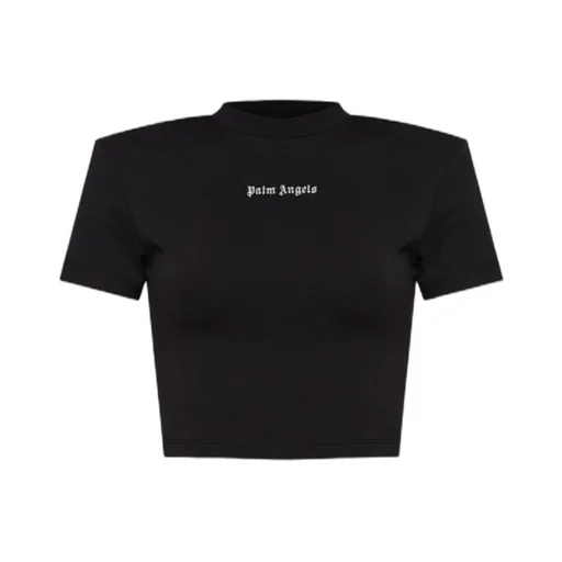 Logo-Embroidered Cropped T-Shirt