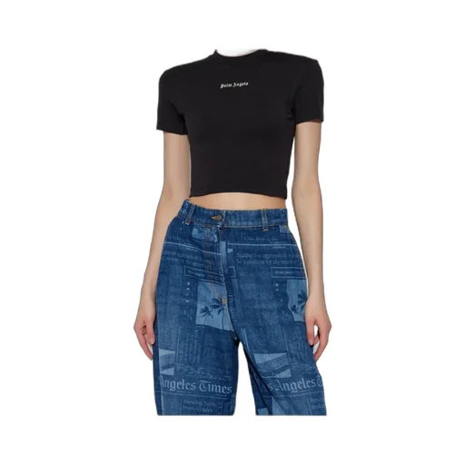 Logo-Embroidered Cropped T-Shirt