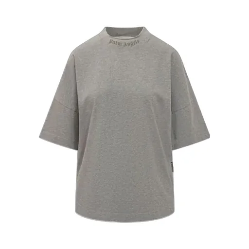 Collar-Detail Short-Sleeves T-Shirt