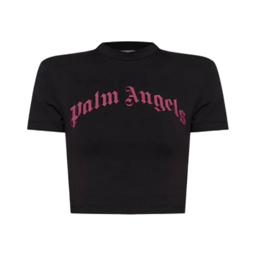 Logo-Print Cropped T-Shirt