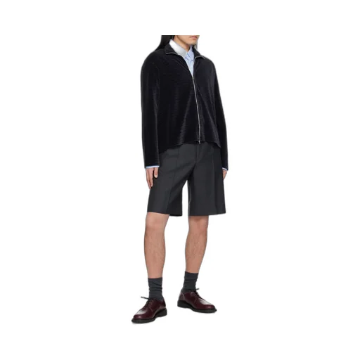 Shrunken Full Zip Polo Jacket