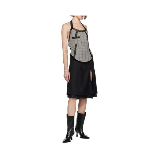 Pinafore Halter Top