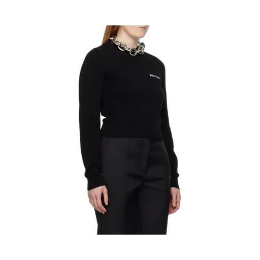 Logo Embroidered Crewneck Knitted Jumper