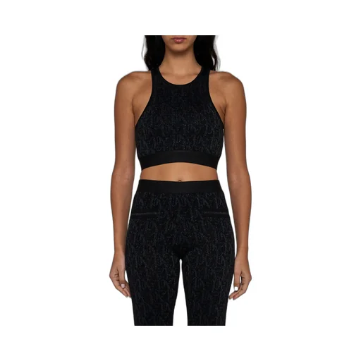 Monogram Jacquard Knitted Bra Top