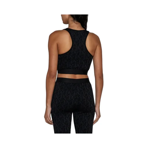 Monogram Jacquard Knitted Bra Top
