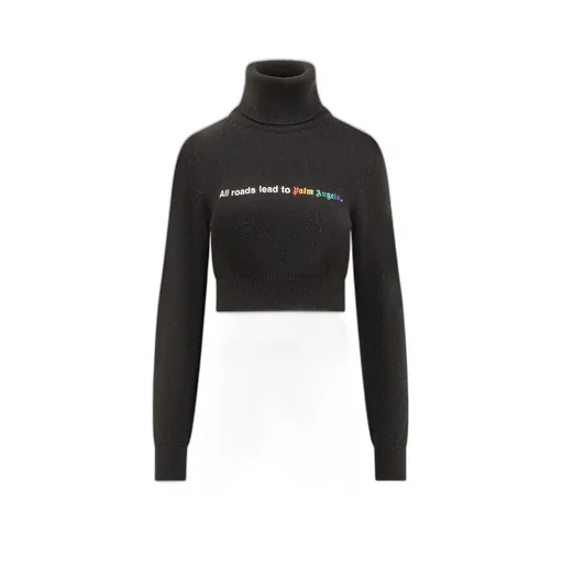 Logo Embroidered Turtleneck Knitted Jumper