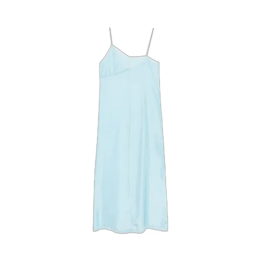Asymmetric Silk Maxi Dress