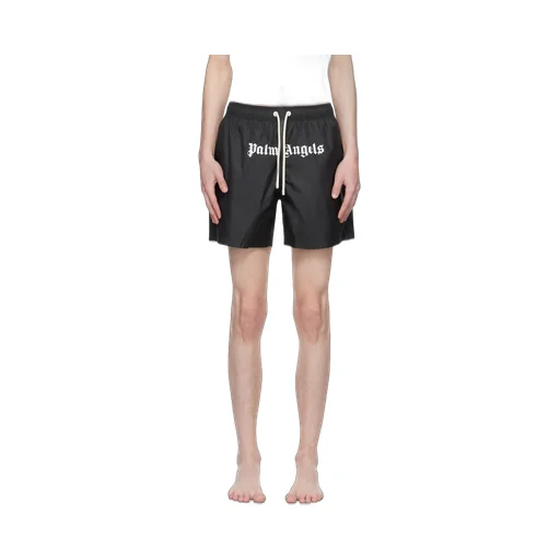 Logo-Printed Elastic Waist Swim Shorts