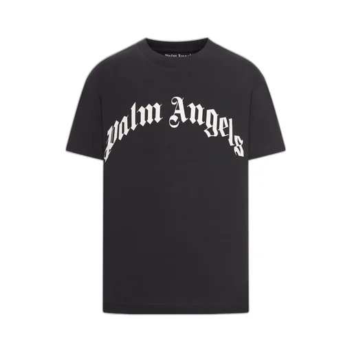Curved Logo Crewneck T-Shirt
