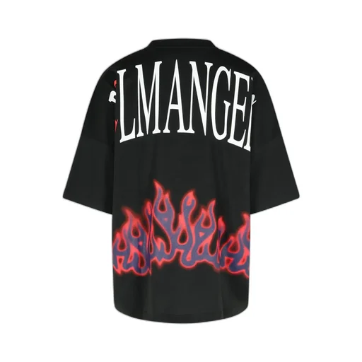 Flames Pattern Oversized T-Shirt