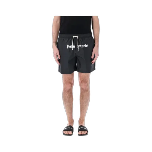 Logo-Printed Elastic Waist Swim Shorts