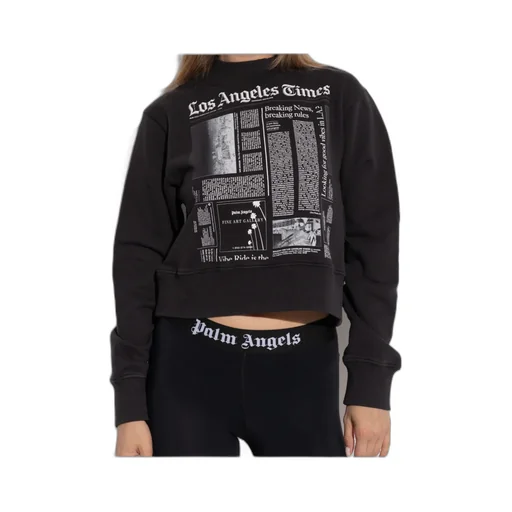 Text Printed Crewneck Sweatshirt