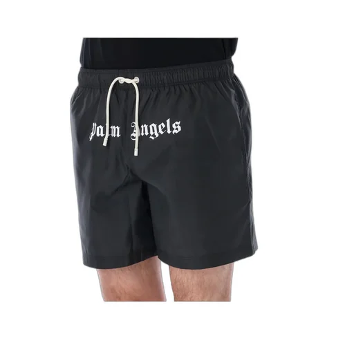Logo-Printed Elastic Waist Swim Shorts