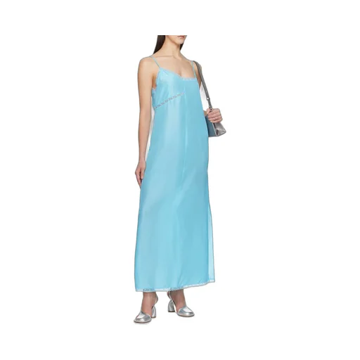 Asymmetric Silk Maxi Dress