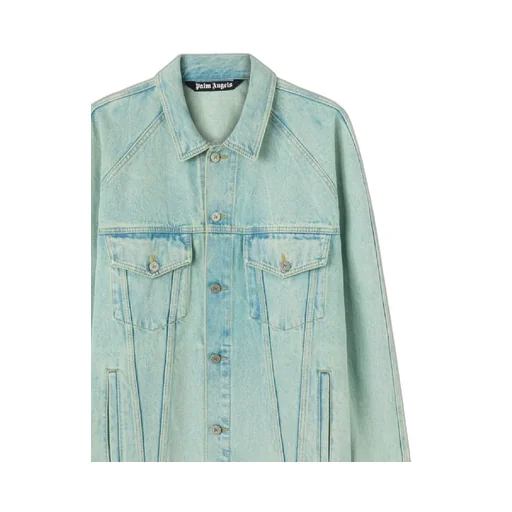 Overdyed Buttoned Denim Jacket