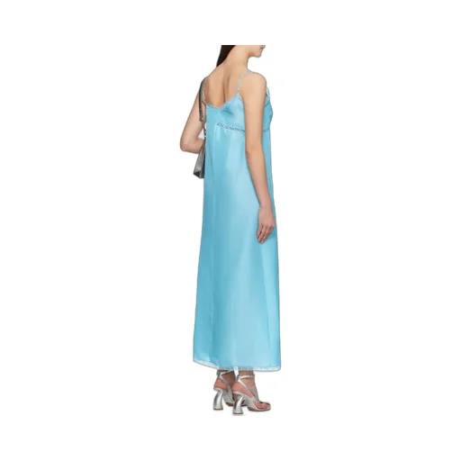 Asymmetric Silk Maxi Dress