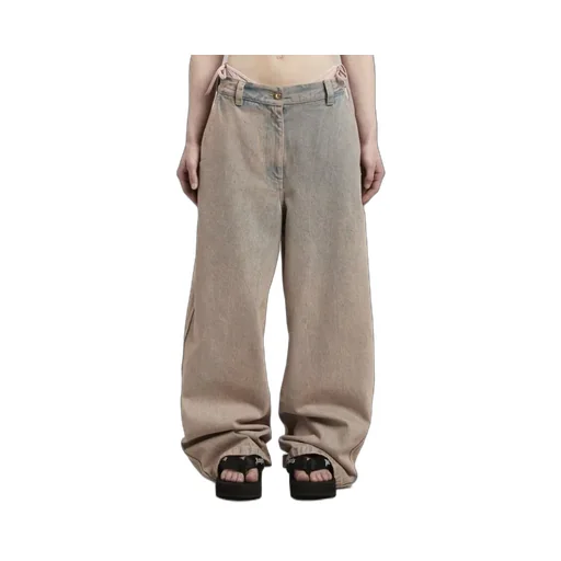 Logo-Embroidered Overdye-Wash Jeans