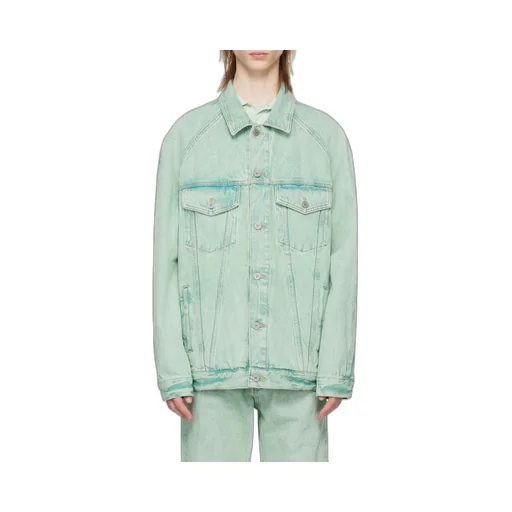 Overdyed Buttoned Denim Jacket