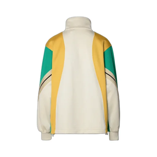 Monogram Embroidered Zipped Sweatshirt