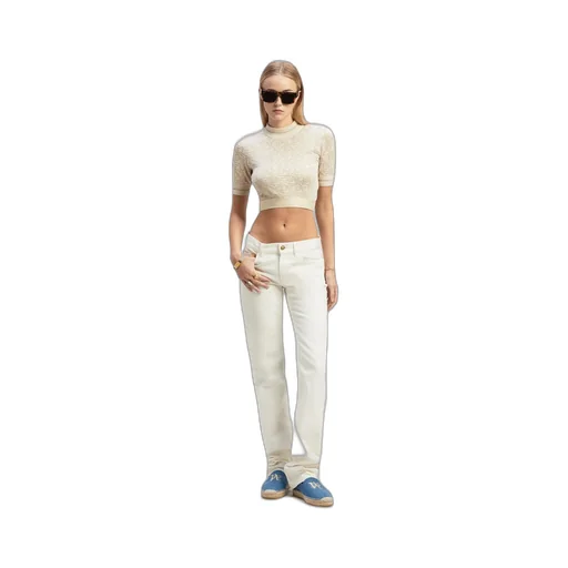Monogram-Jacquard Knitted Cropped Top