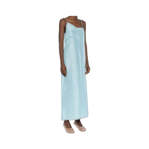 Asymmetric Silk Maxi Dress
