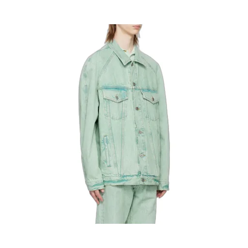 Overdyed Buttoned Denim Jacket