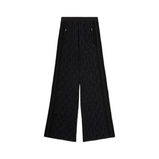 Monogram-Jacquard Side Stripe Detailed Trousers