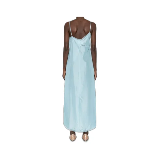 Asymmetric Silk Maxi Dress