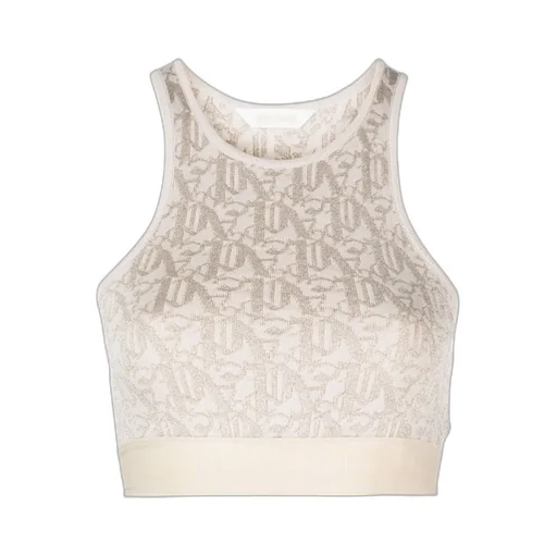 Monogram Jacquard Knitted Bra Top