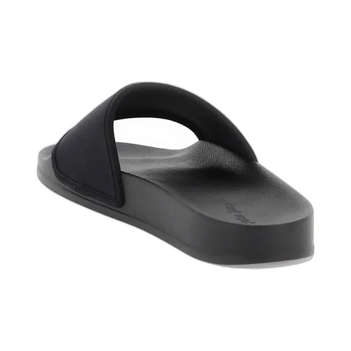 Flame Monogram Printed Round Toe Slides