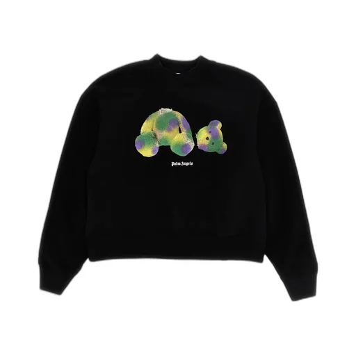 Bear-Printed Crewneck T-Shirt