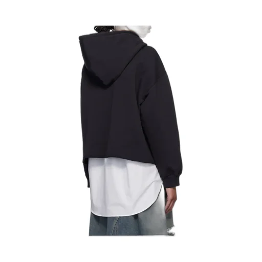 Logo-Printed Drop Shoulder Hoodie