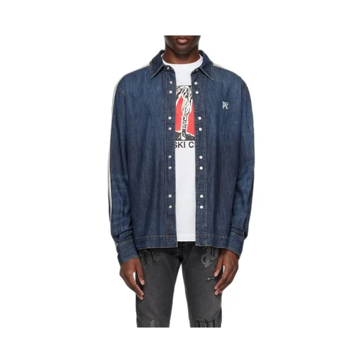 Monogram Detailed Denim Track Jacket