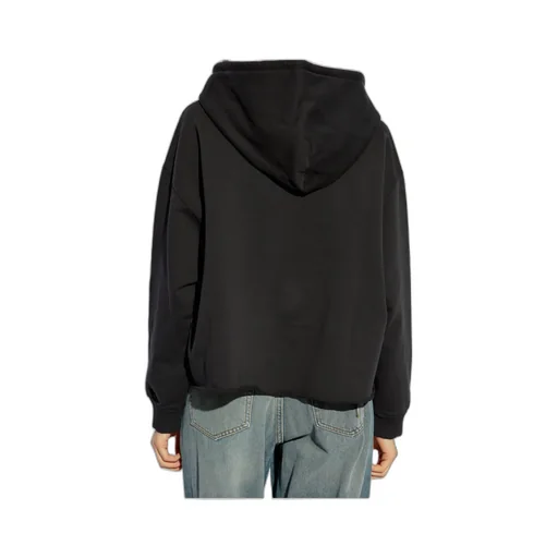 Logo-Printed Drop Shoulder Hoodie