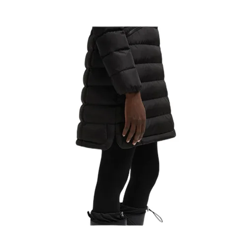 Flammette Hooded Long Down Jacket