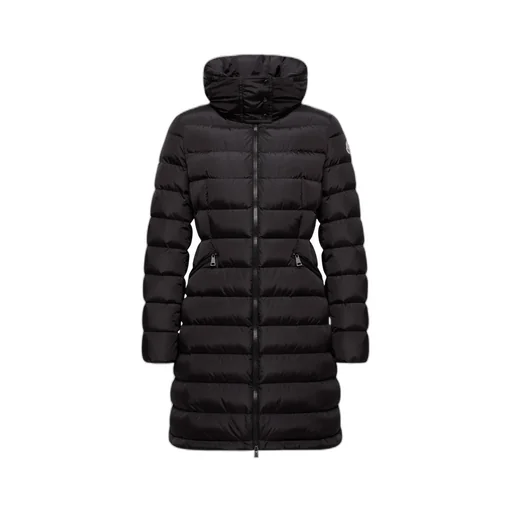 Flammette Hooded Long Down Jacket