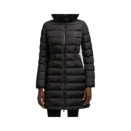Flammette Hooded Long Down Jacket