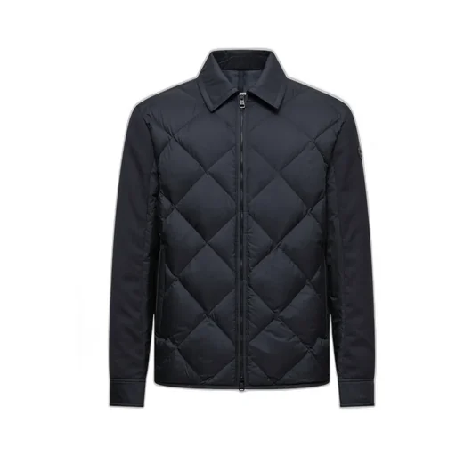 Aiguille Diamond-Quilted Down Shirt Jacket