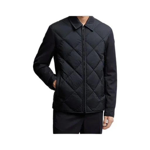 Aiguille Diamond-Quilted Down Shirt Jacket