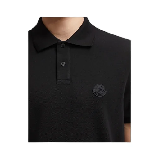 Logo Patch Cotton Piquet Polo Shirt