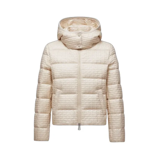 Gisors Geometric-Quilted Hooded Short Down Jacket