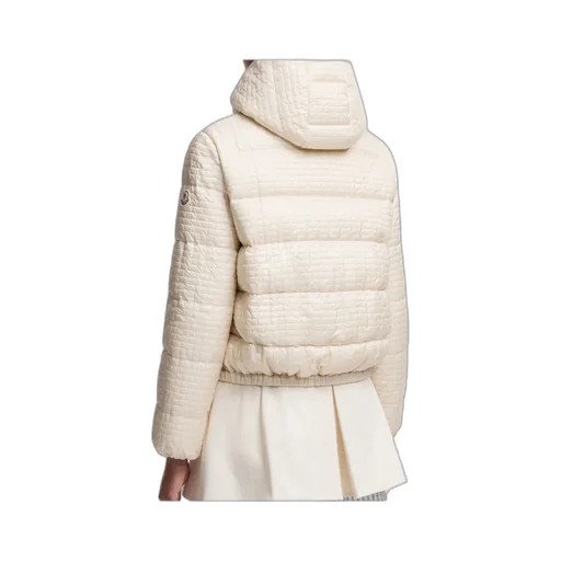 Gisors Geometric-Quilted Hooded Short Down Jacket
