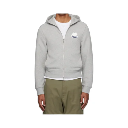 Logo-Patch Zipped Hoodie