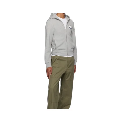 Logo-Patch Zipped Hoodie